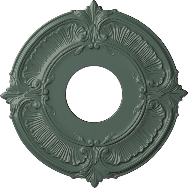 Ekena Millwork Attica Ceiling Medallion (Fits Canopies up to 3 1/2"), 12 3/4"OD x 4"ID x 1/2"P, Cloud Burst CM12ATCBF - main